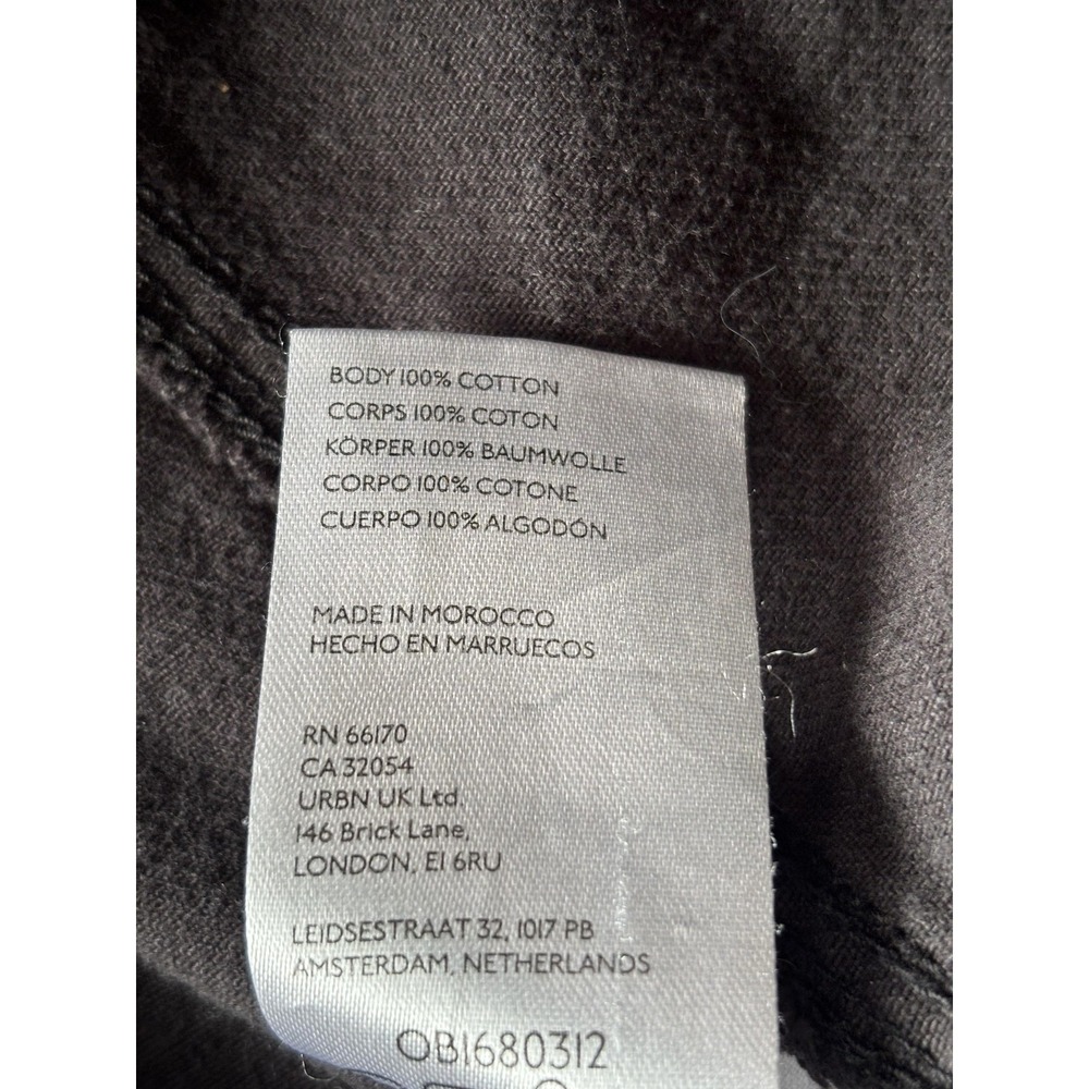 We The Free Overall Dress Womens Small Black Denim Utility Pinafore Mini Pockets - Picture 5 of 7
